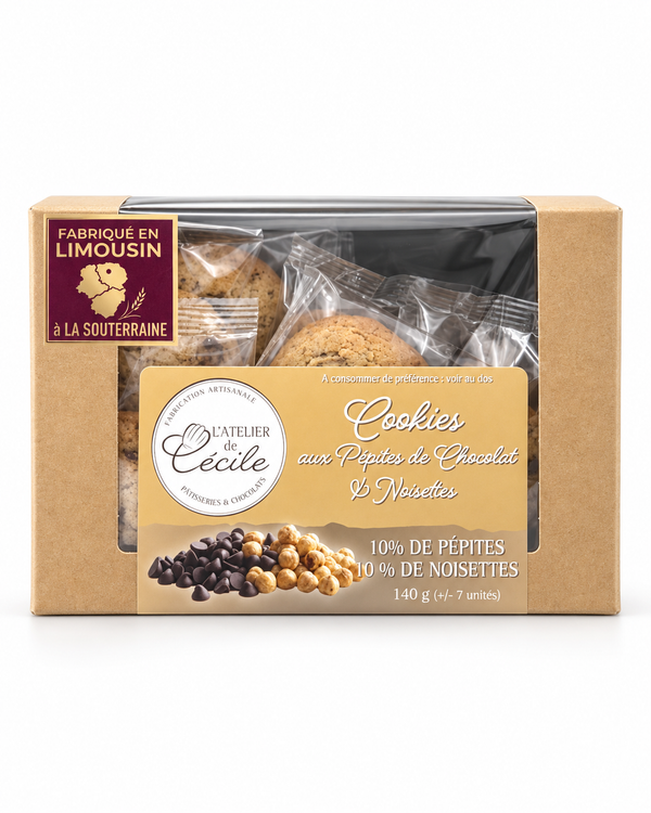 Cookies chocolat & noisettes - 140g